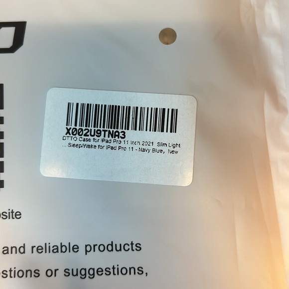 DTTO Case for iPad Pro 11 2021 Slim Trifold Stand Soft TPU Back Cover Navy Blue - Picture 4 of 12